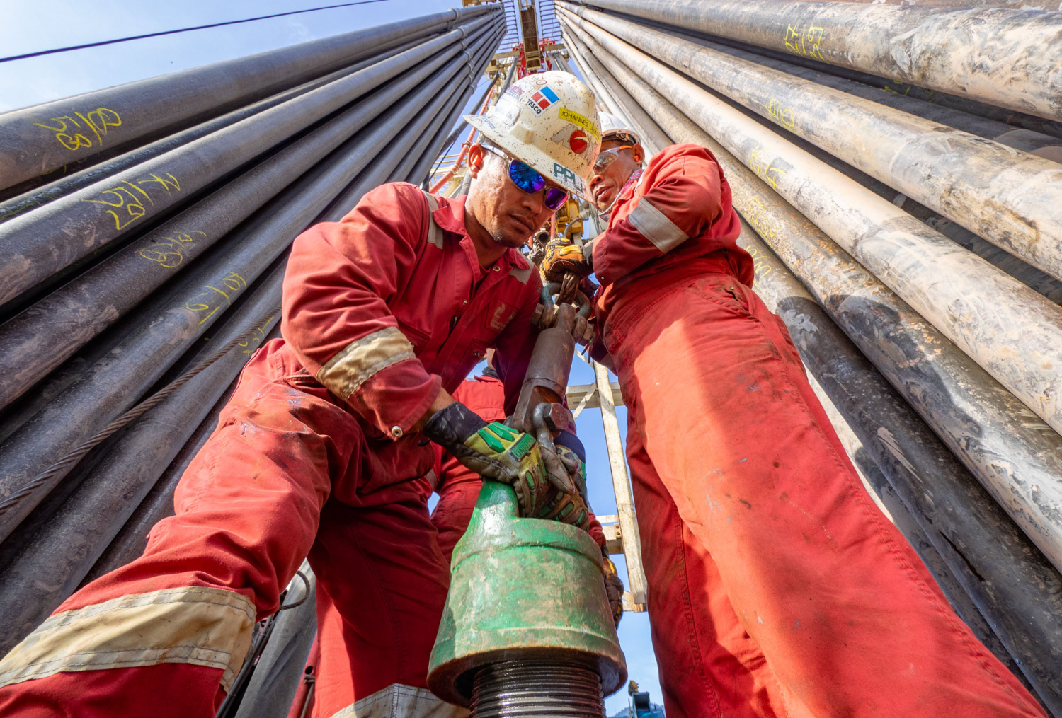 Industrial photography at work sites